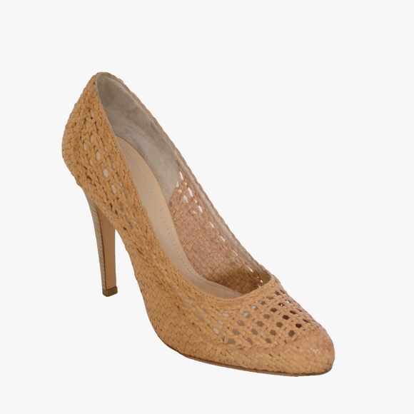 New Prada Woven Leather Platform Pumps Shoes - Picture 4 of 8